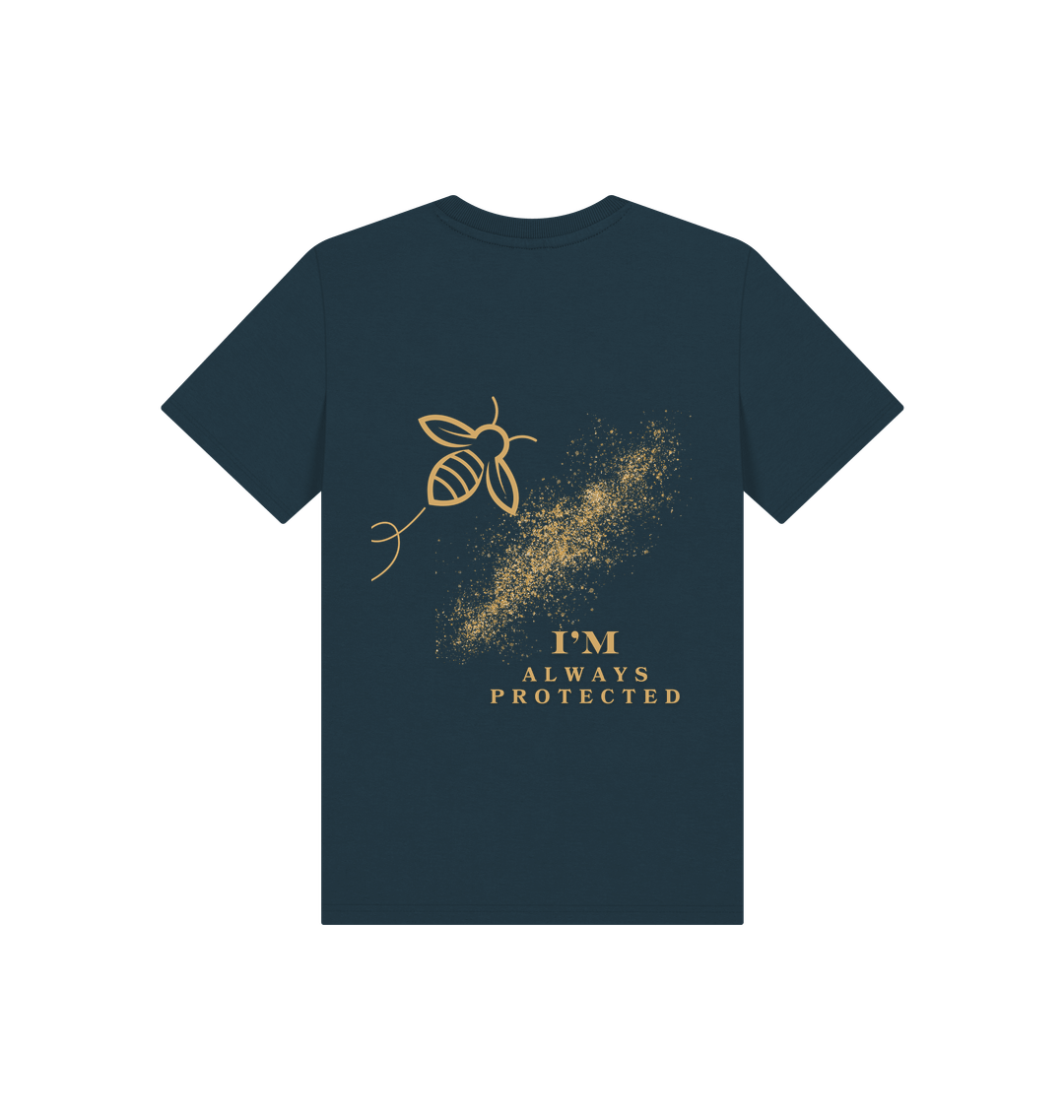 Denim Blue Printed Kids T-Shirt