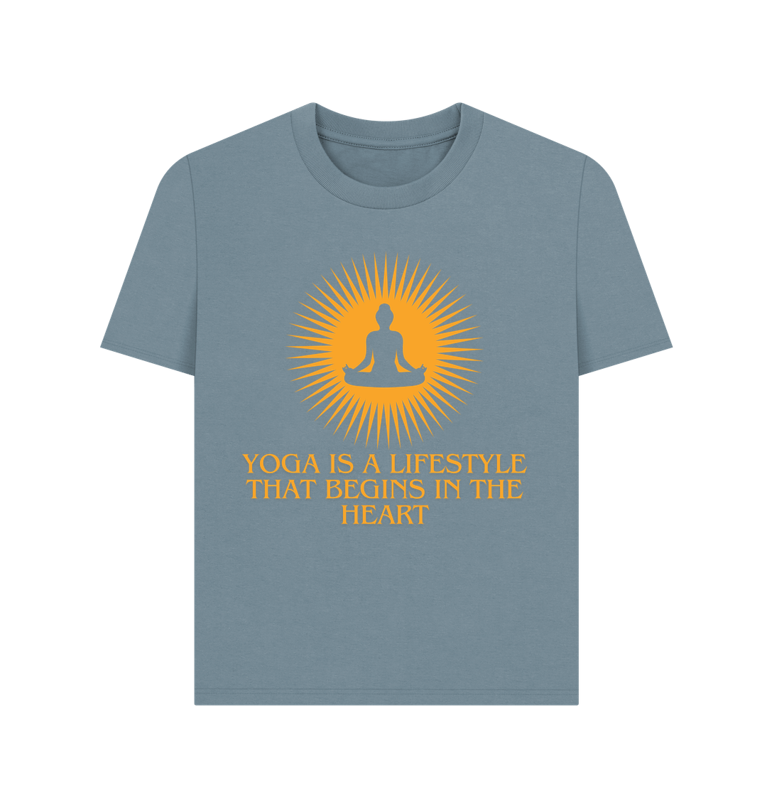 Stone Blue Printed T-shirt