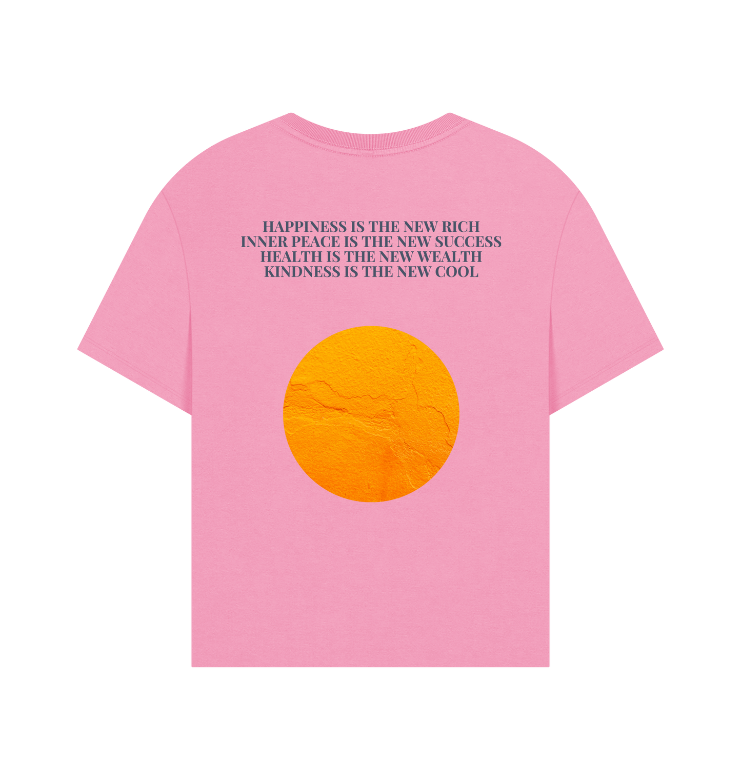 Rose Pink Printed T-shirt Back