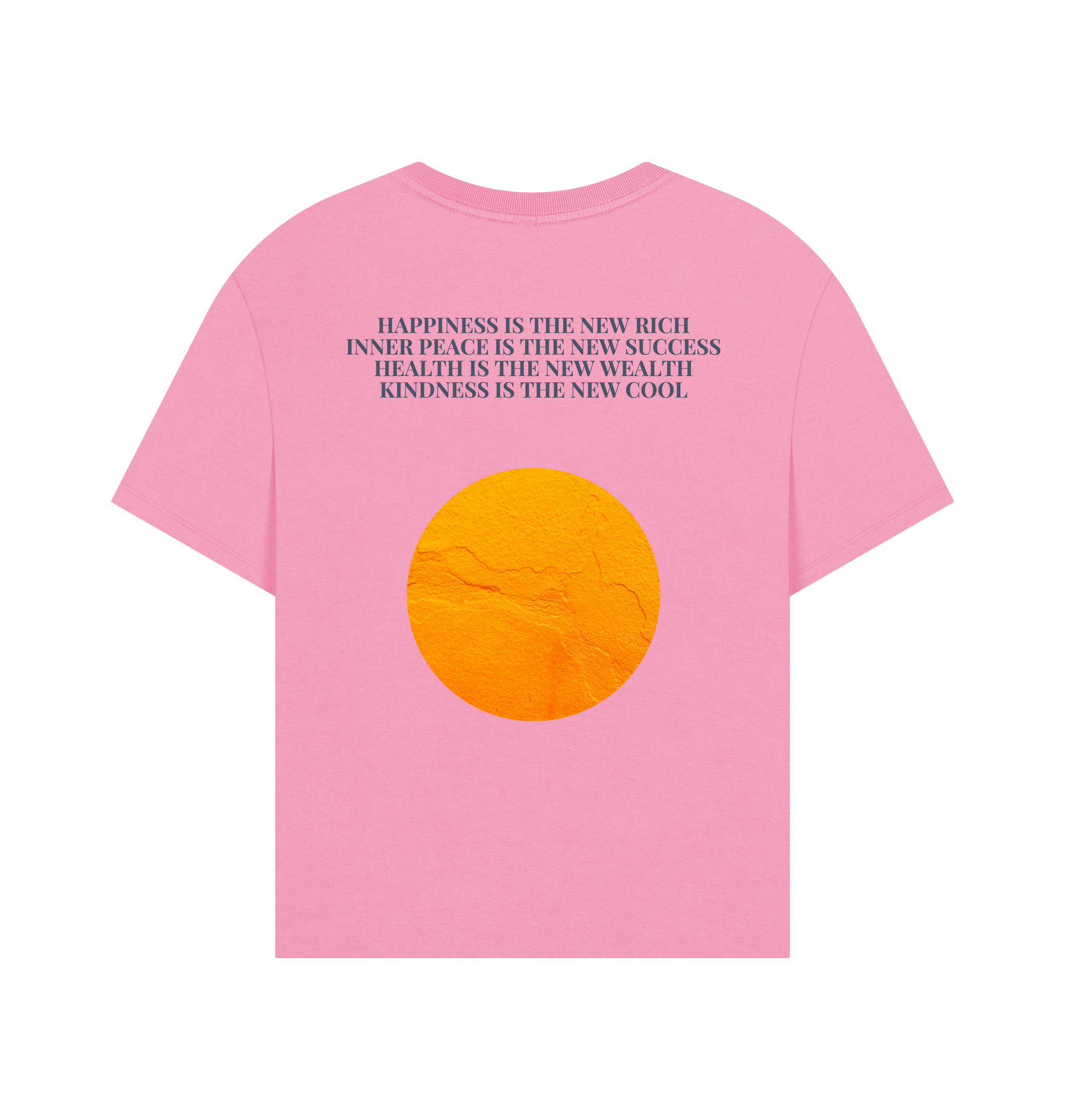Rose Pink Printed T-shirt Back