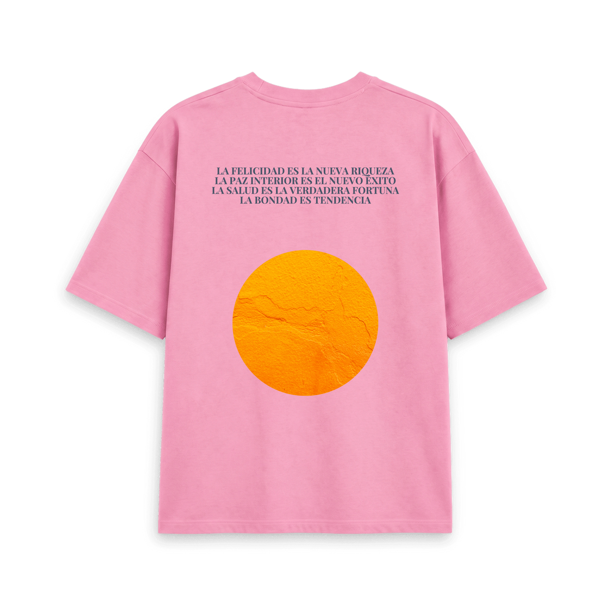 Rose Pink Printed T-shirt Back