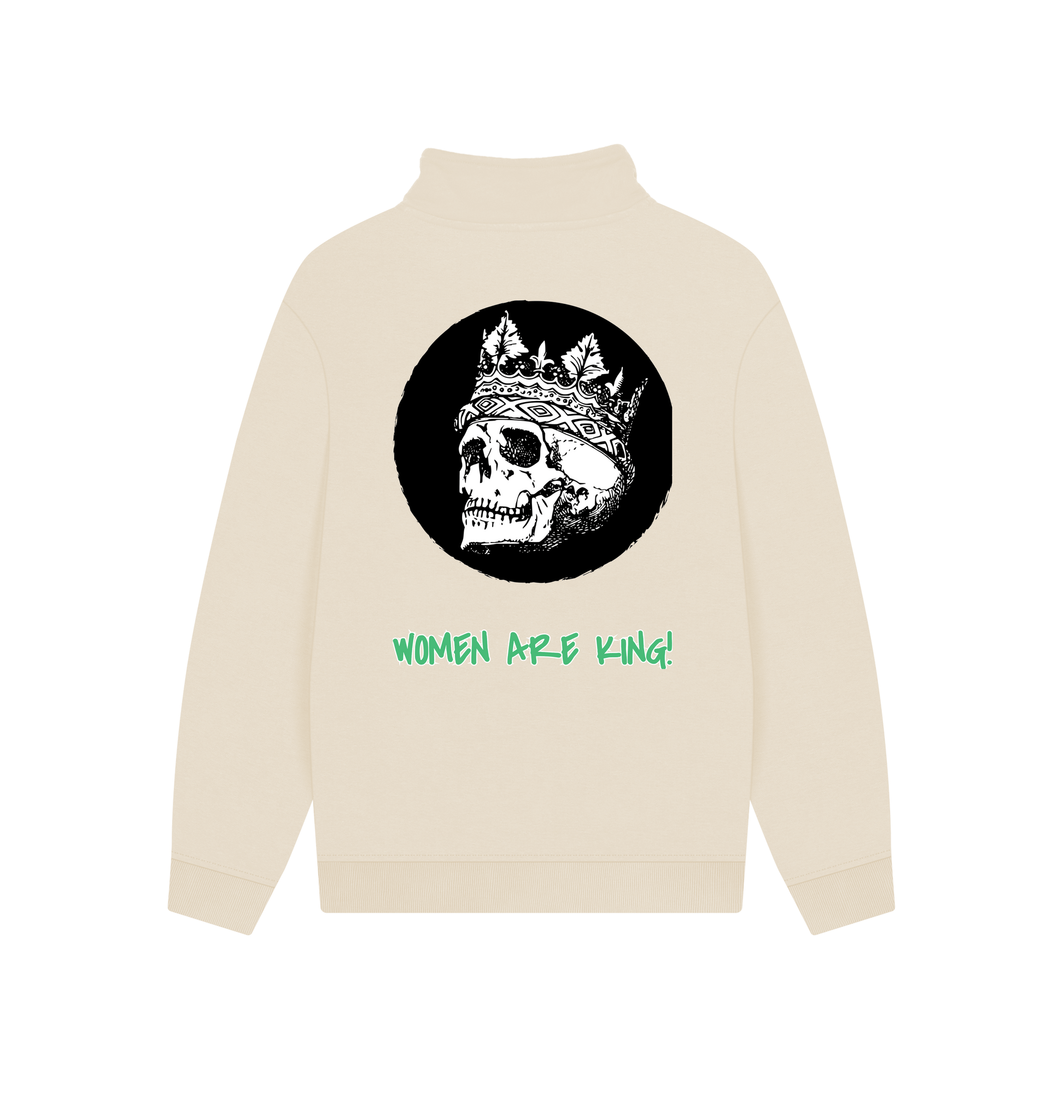 Oat Printed Sweater Back