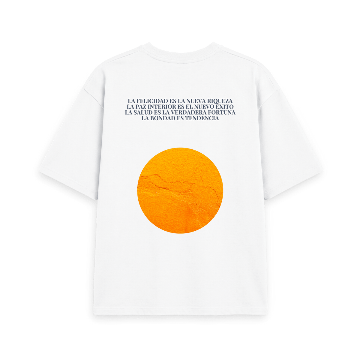 White Printed T-shirt Back