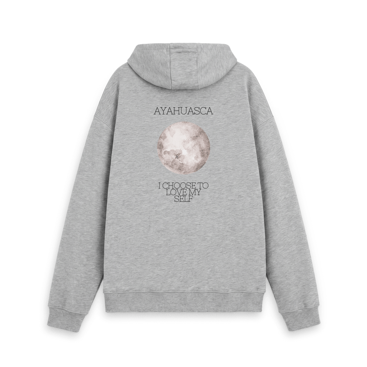 Athletic Grey Printed Hoody Back