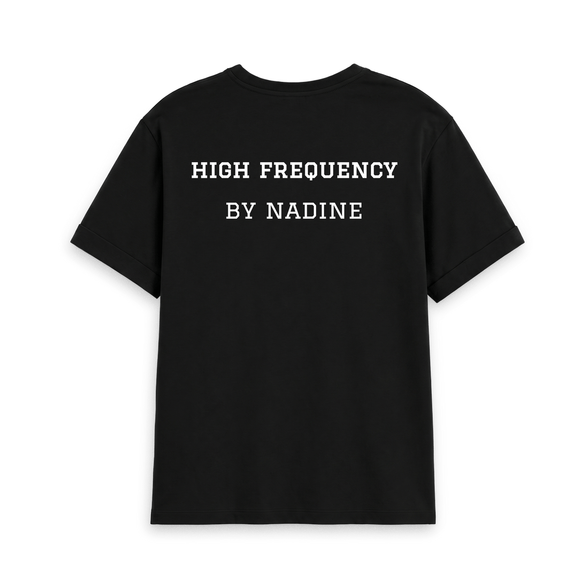 Black Printed T-shirt Back