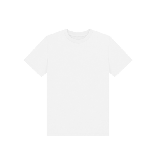 White Printed Kids T-Shirt Front