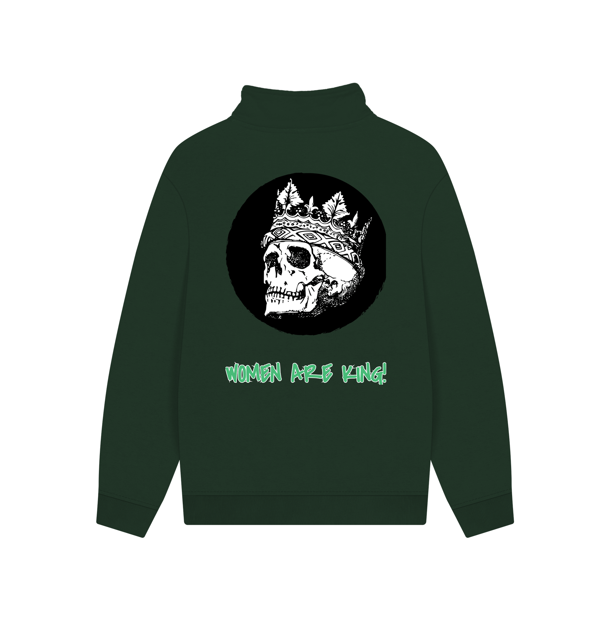 Evergreen Printed Sweater Back