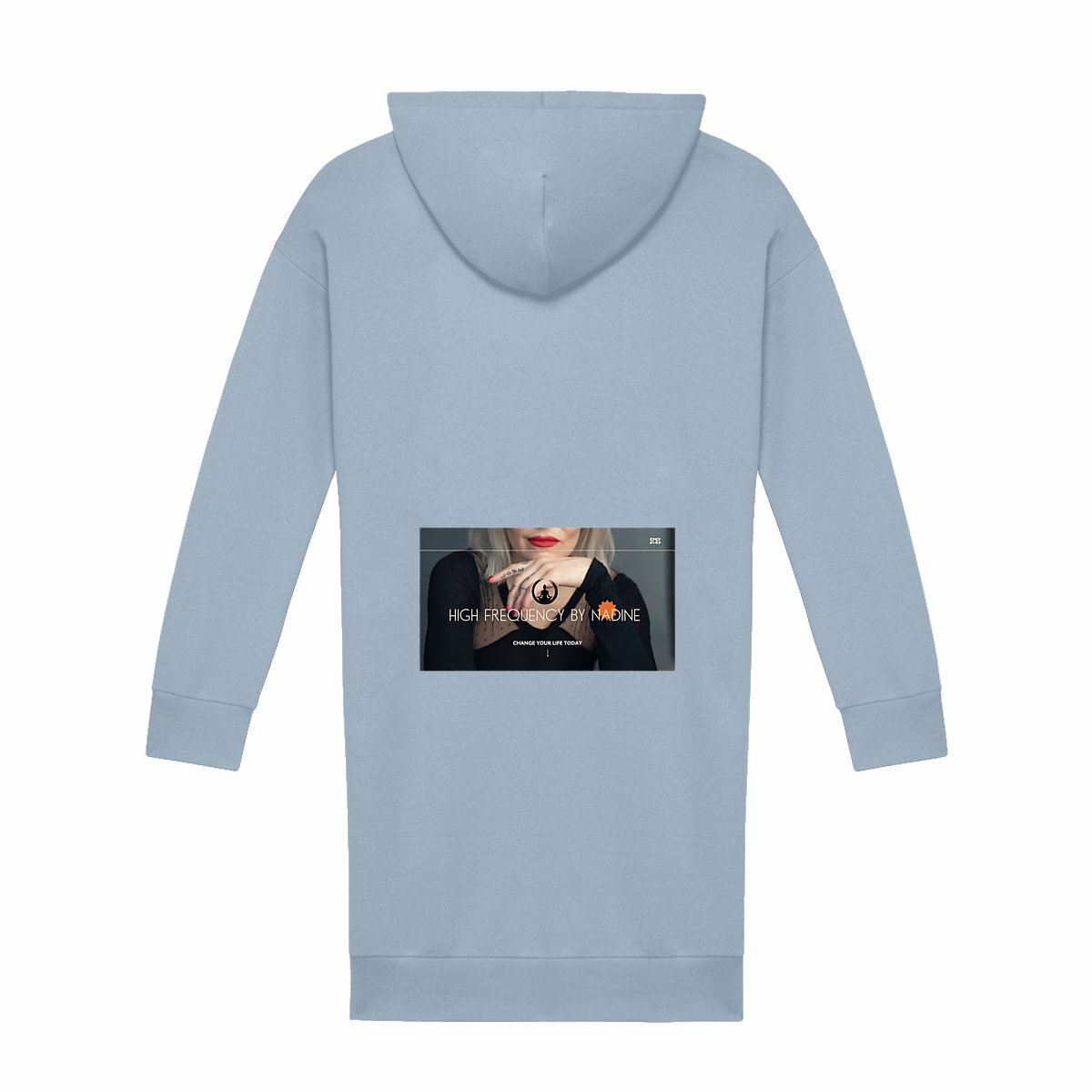 Heal and Raise your Vibration powered by Nadine - back_blue