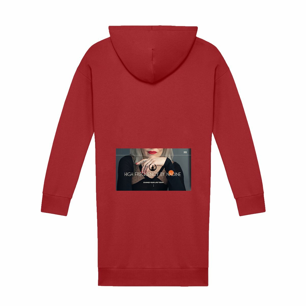 Heal and Raise your Vibration powered by Nadine - back_red