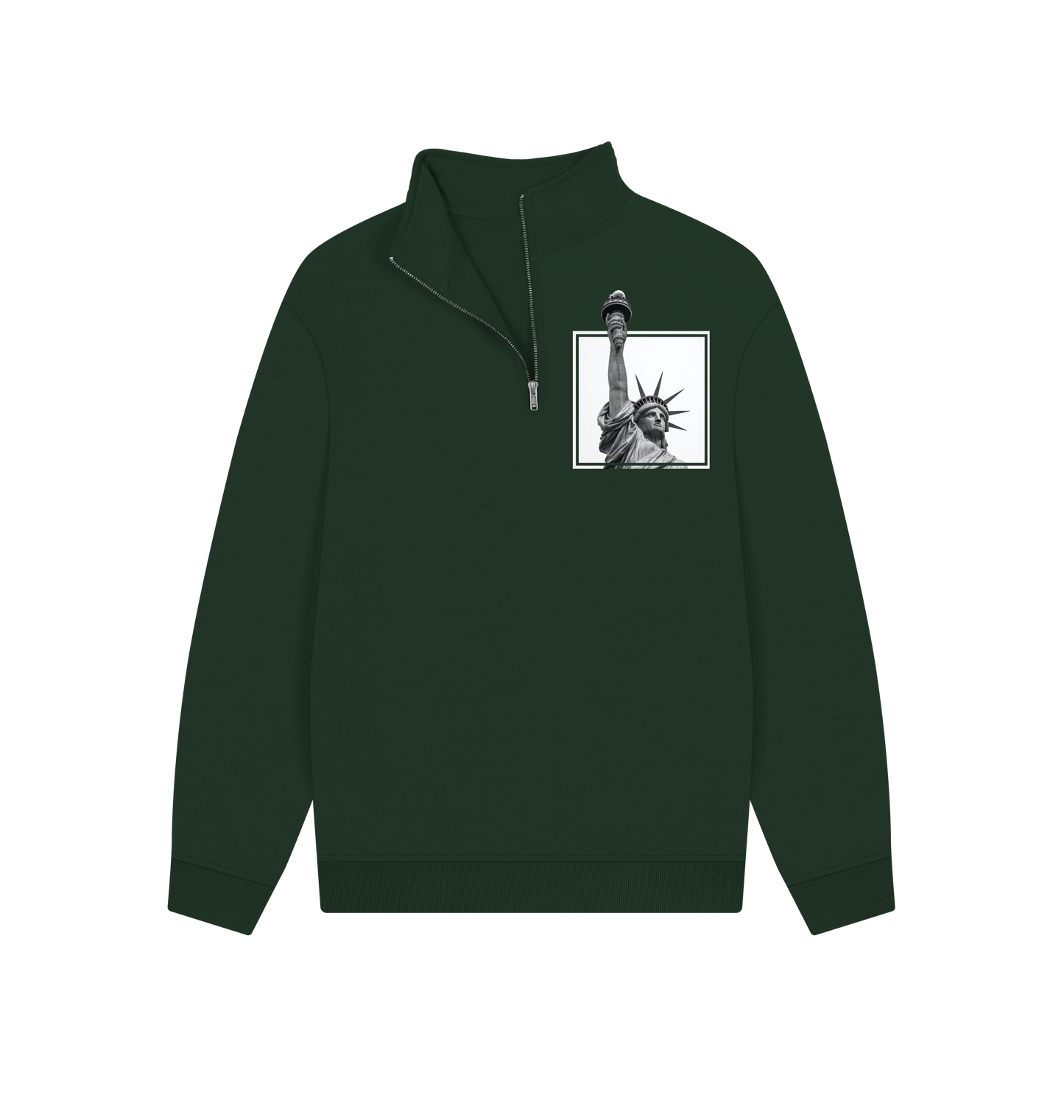 Evergreen Printed Sweater Front
