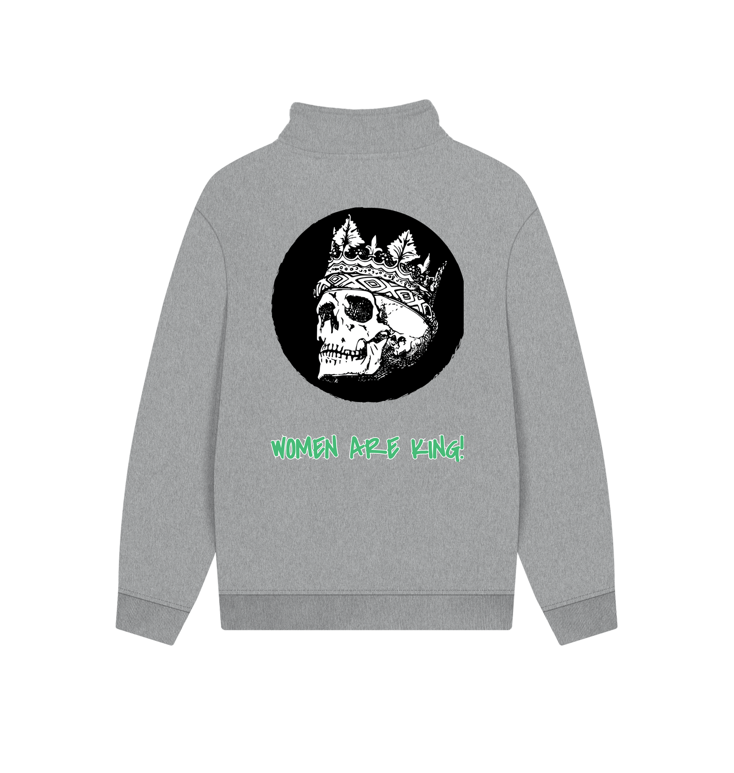 Athletic Grey Printed Sweater Back