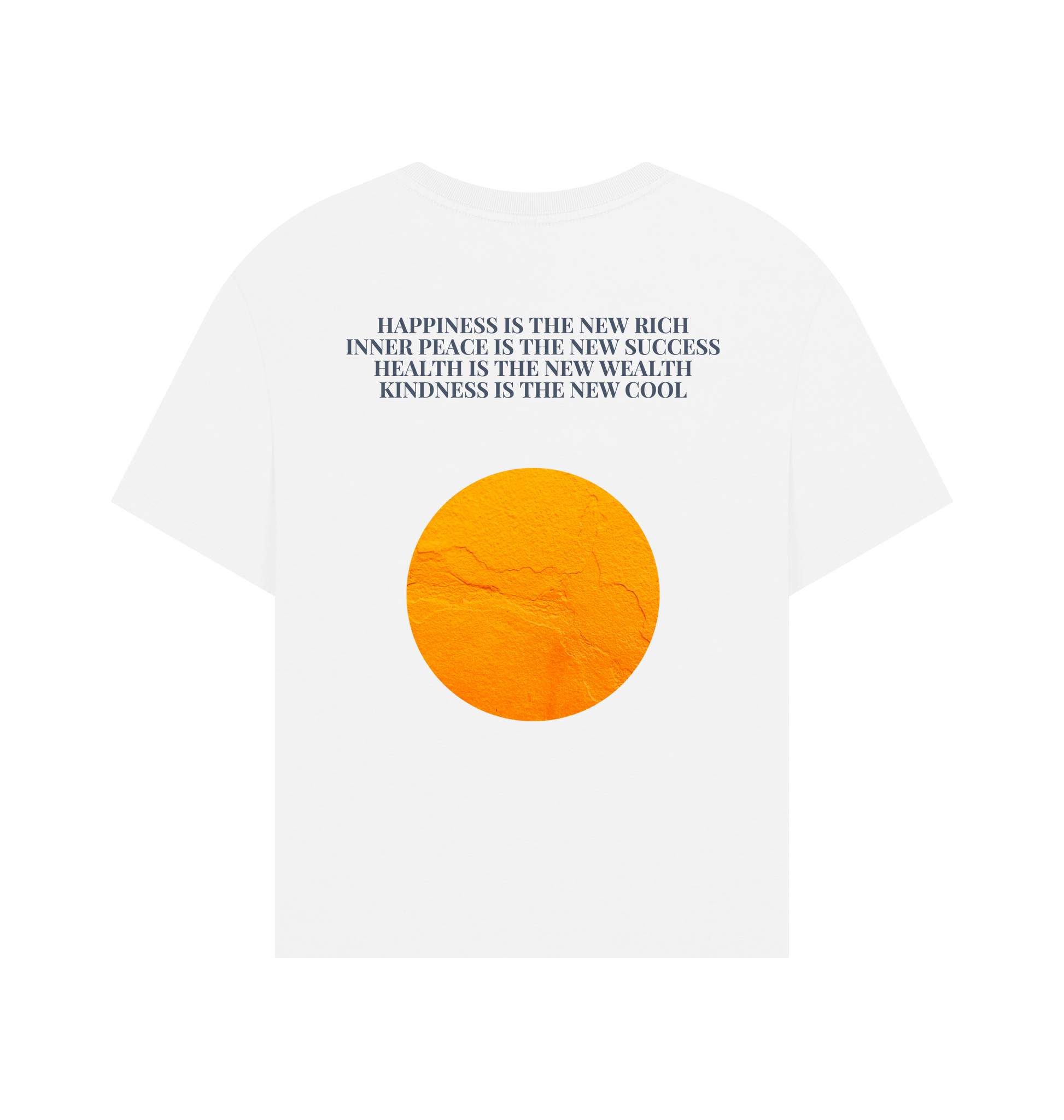 White Printed T-shirt Back
