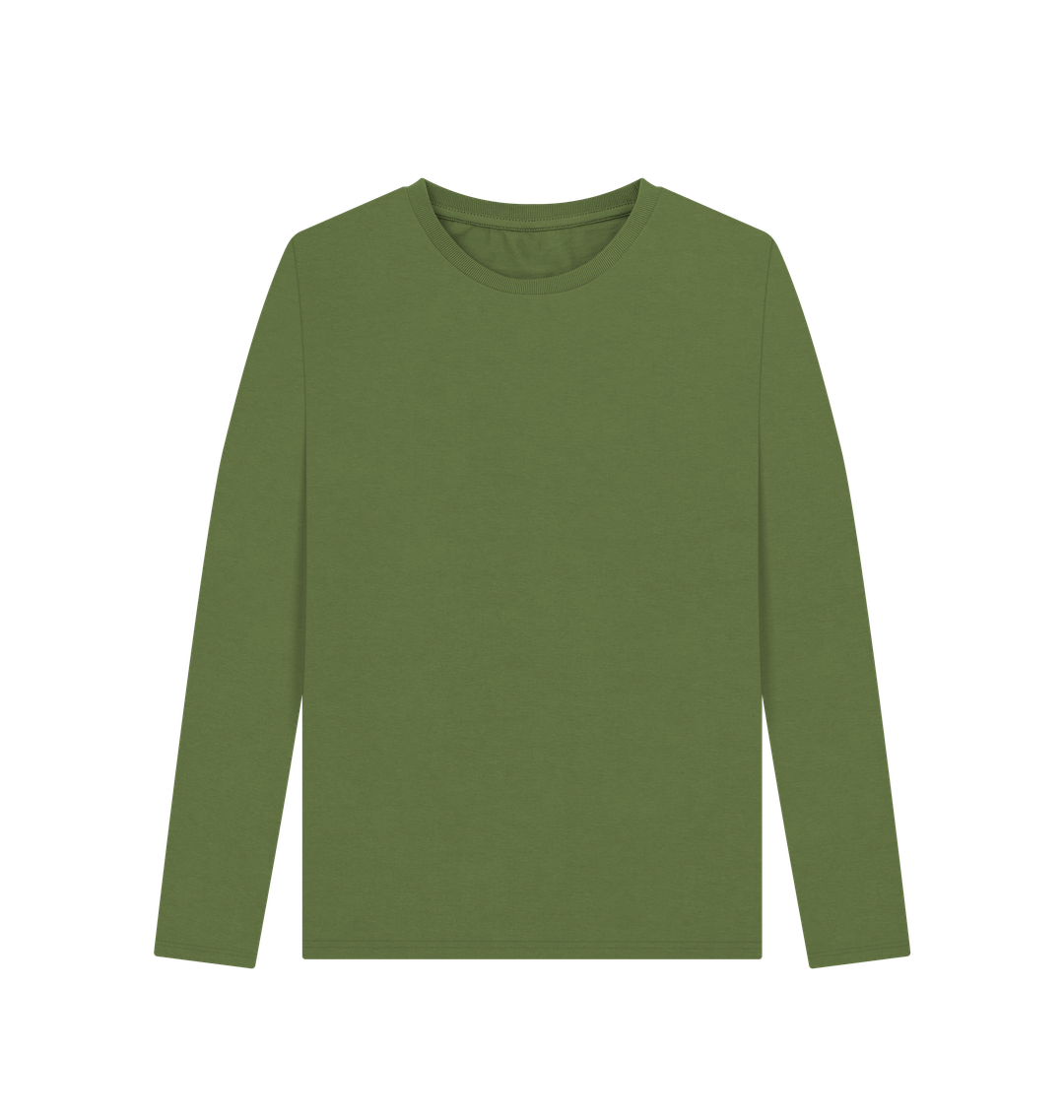 Khaki Printed Long Sleeve T Shirt