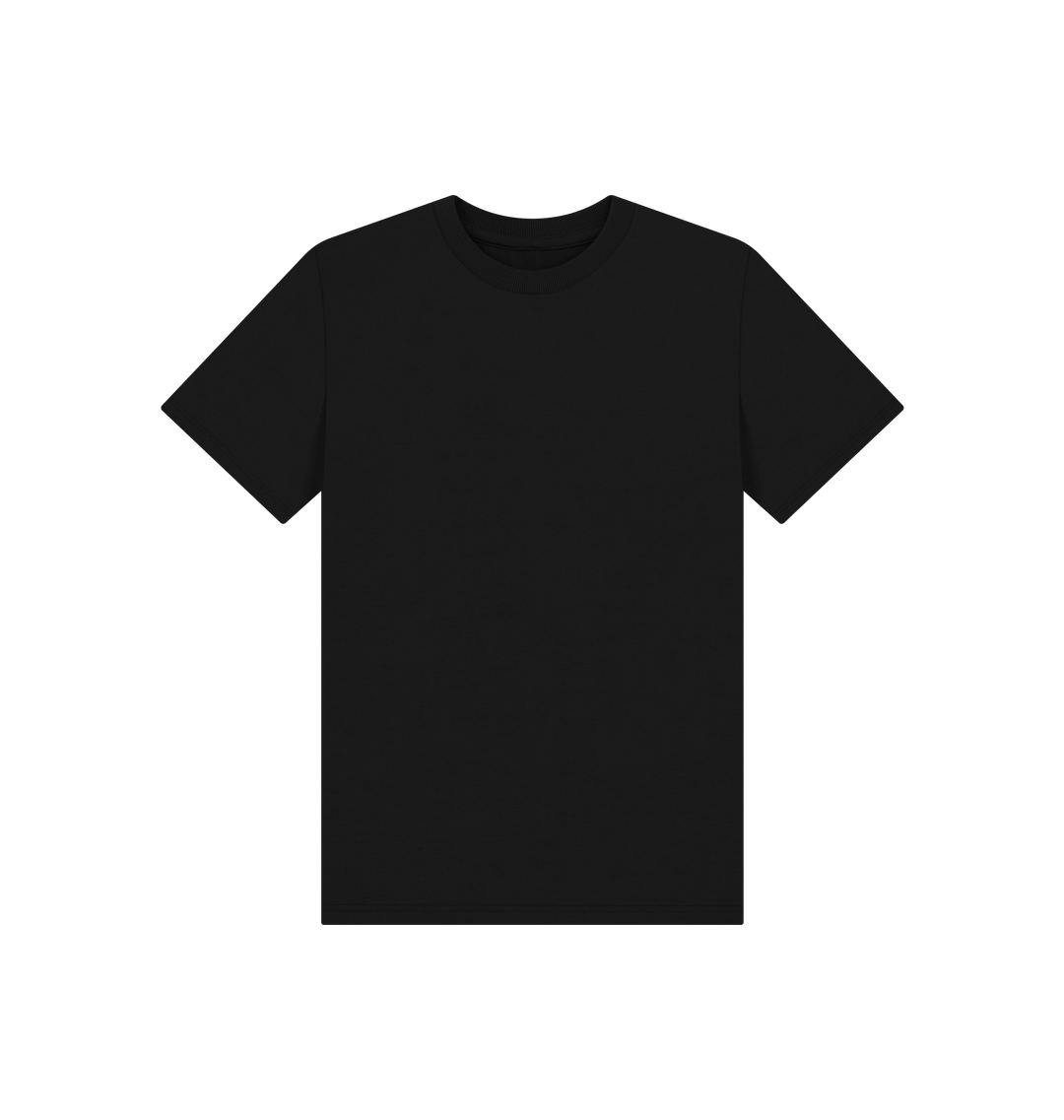Black Printed Kids T-Shirt